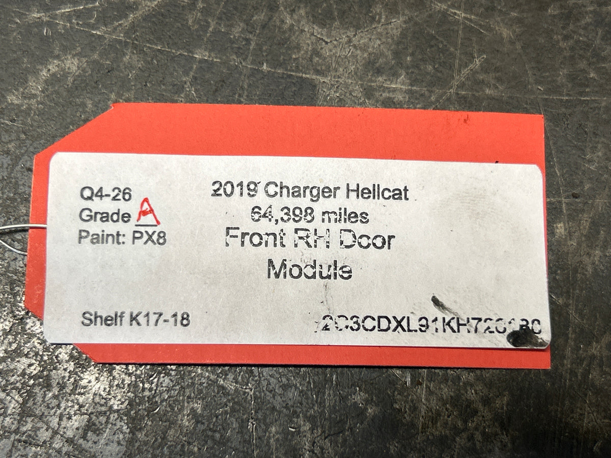 15-23 Charger Hellcat Front Right Passenger Door Control Module 68316560AD OEM