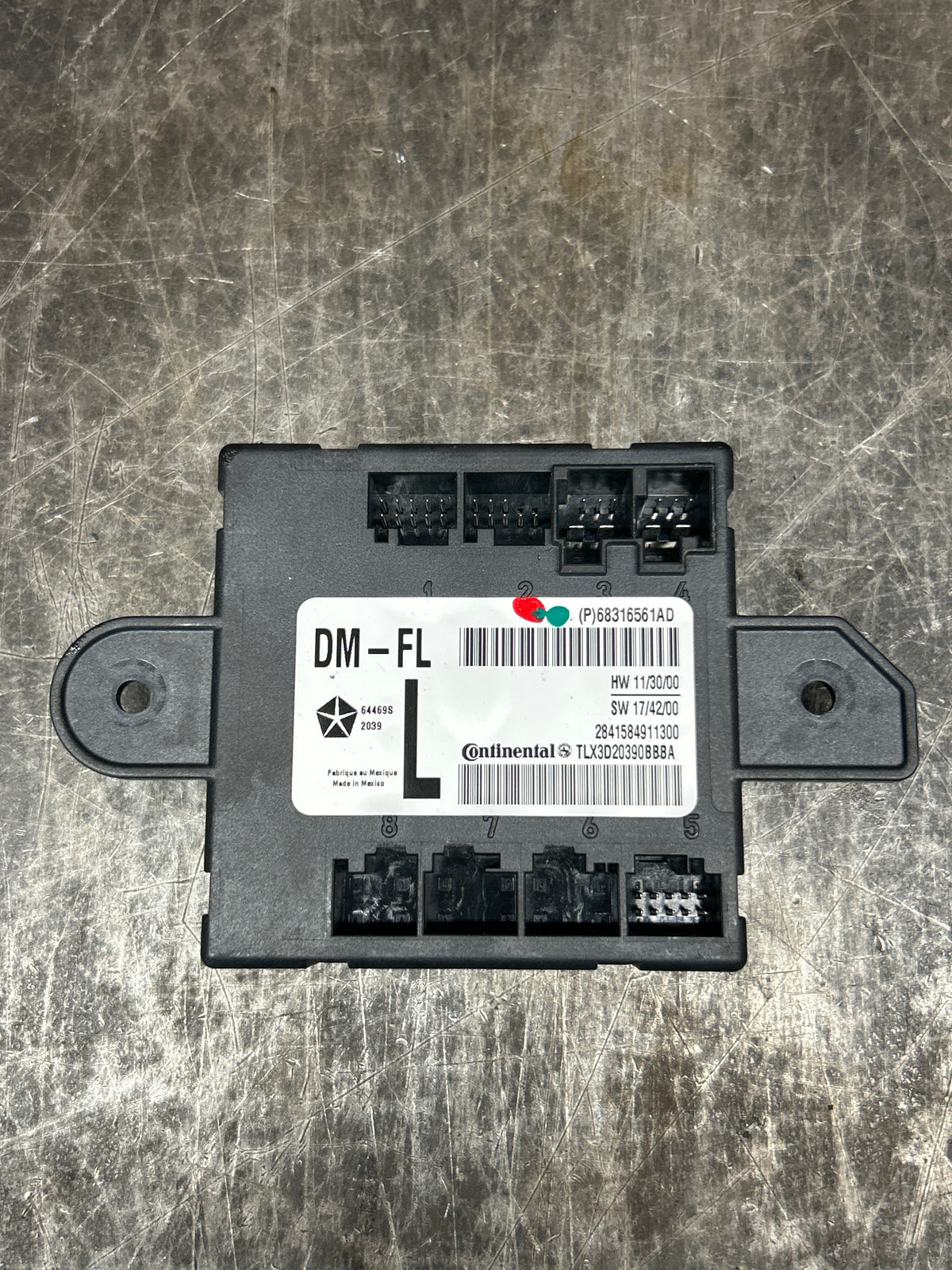15-23 Charger Hellcat Front Left Driver Door Control Module 68316561AD OEM