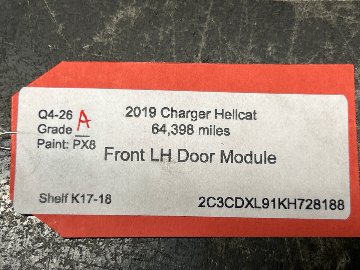15-23 Charger Hellcat Front Left Driver Door Control Module 68316561AD OEM