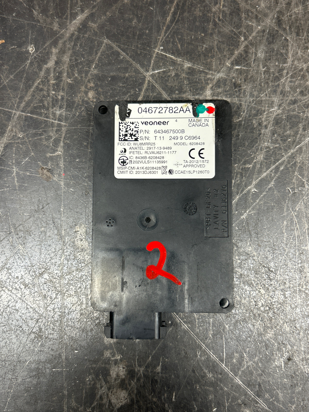 15-23 Dodge Charger Hellcat Blind Spot Detection Sensor Module Pair 04672782AA