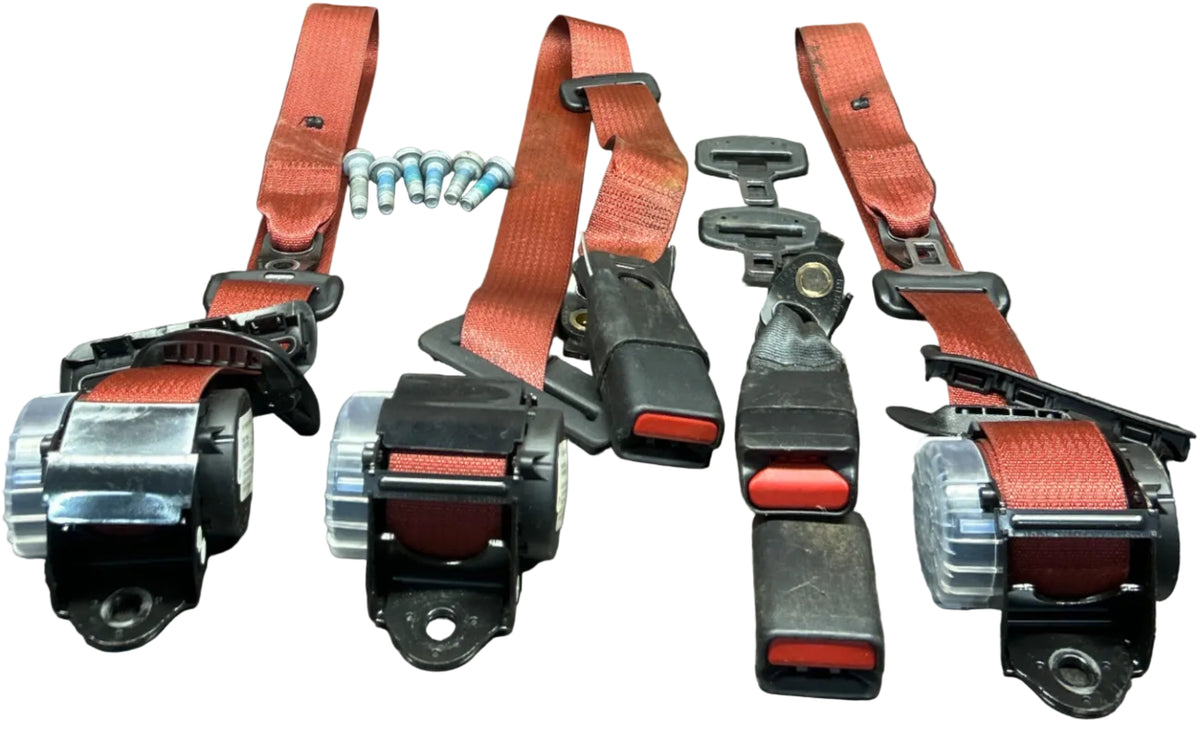 2019 Dodge Charger Hellcat Rear Seat Belt Set Red 6KE111R5AB W/ Buckles OEM