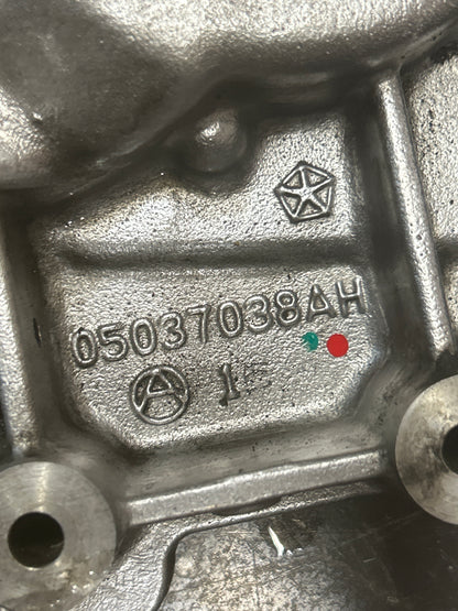 2003-2006 Gen 3 Dodge Viper SRT10 8.3L Timing Cover Engine Plate 05037038AH OEM