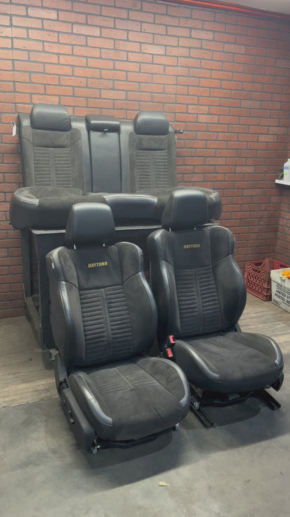 15-23 Dodge Charger OEM Black Leather Suede R/T Scat Pack Daytona Seat Set Seats