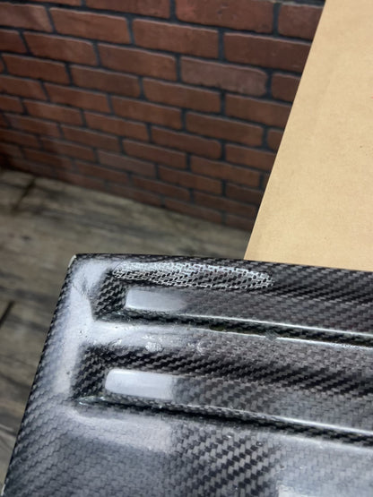 05-10 Jeep Grand Cherokee Rear Carbon Fiber Running Board Step Pad Damaged OEM