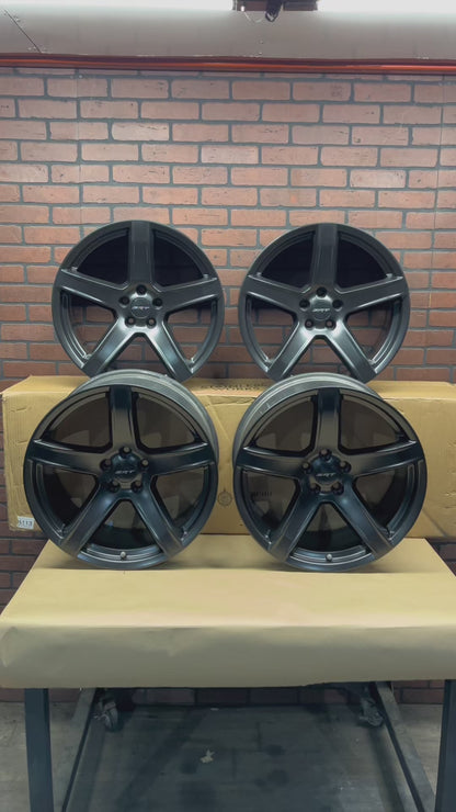 2017-2023 DODGE CHARGER/CHALLENGER SRT HELLCAT 20x9.5 SATIN BLACK OEM WHEELS